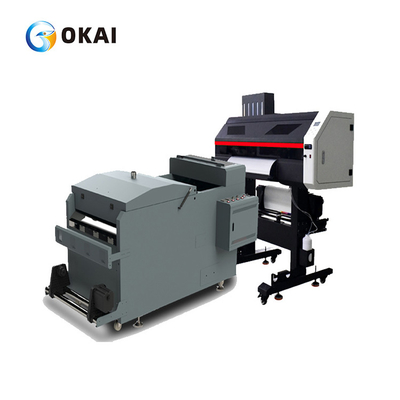 60cm dtf T Shirt Printing Machine i3200 PET Film Printer Transfer 4heads high productivity shake powder machine