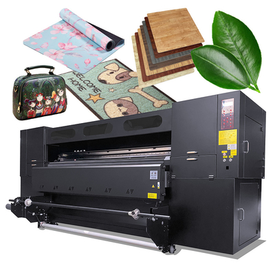 Factory Leading 10 2.2M Hybrid UV Flatbed Digital UV Roll To Roll Hybrid Leather Flatbed Printer Machine For Leather