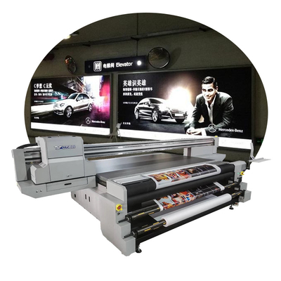 Hotels UV Roll To Roll And Flatbed Printer , UV Roll And Flatbed Printing Machine