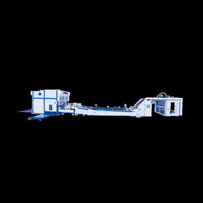 Automatic High Speed ​​Intelligent Commodities Fluting Machine / Flute Litho Laminating Laminator with Pile Turner and Stacker