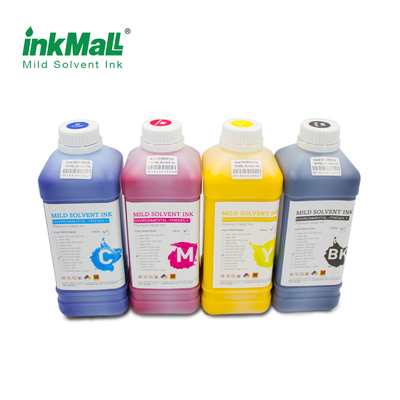 Lightly Smell Soft Inkmall Solvent Ink Made From Premium Raw Material For Wide Format Printer With Konica 1024 14pl Printhead